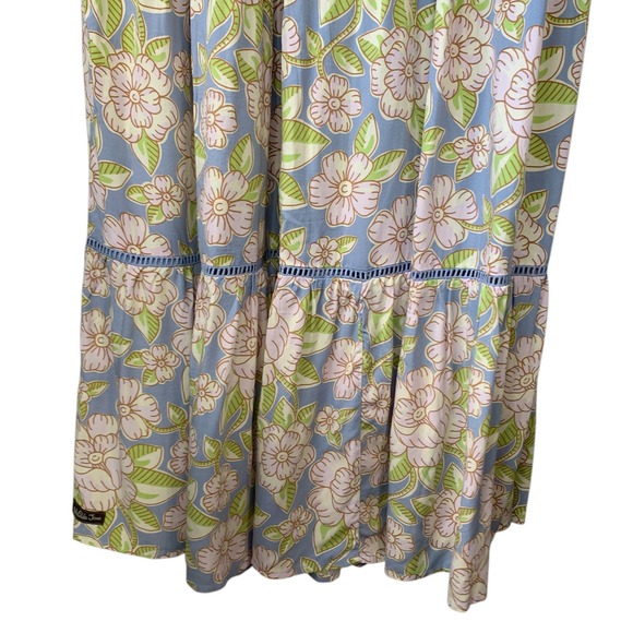 Matilda Jane cottage core‎ smocked  floral ruffle cap sleeve midi dress. Size L - Picture 6 of 11